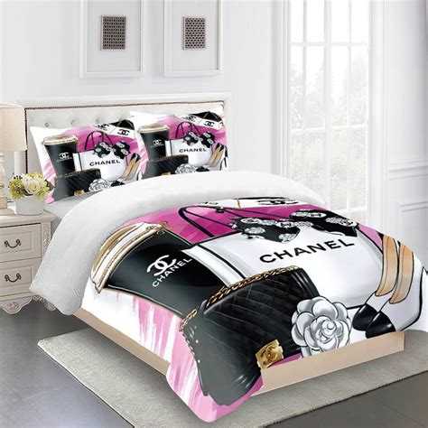 chanel designer comforter sets|designer bedding sets Chanel.